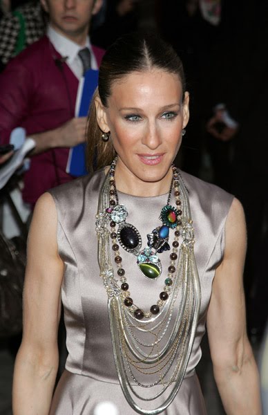 image of Sarah Jessica Parker Layering necklaces
