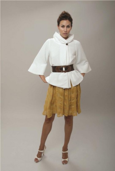 Image of Debut the Christopher Collins Spring Collection 2010 white jacket