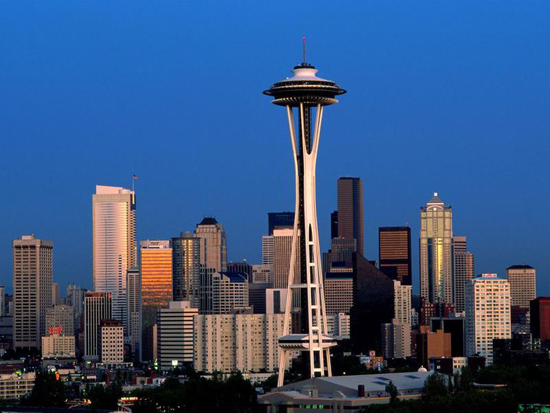 image of Seattle Skyline at nightfall