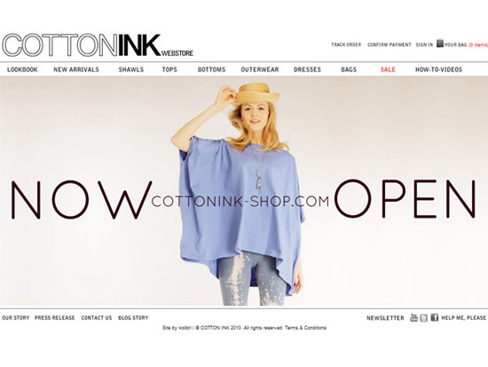 image of cotton ink webstore