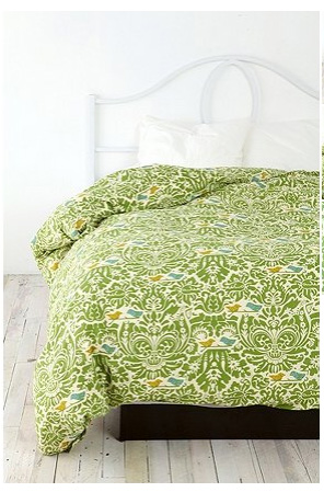 Birdie Stamp Duvet Cover