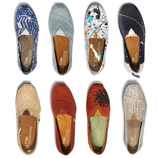 toms shoe selection