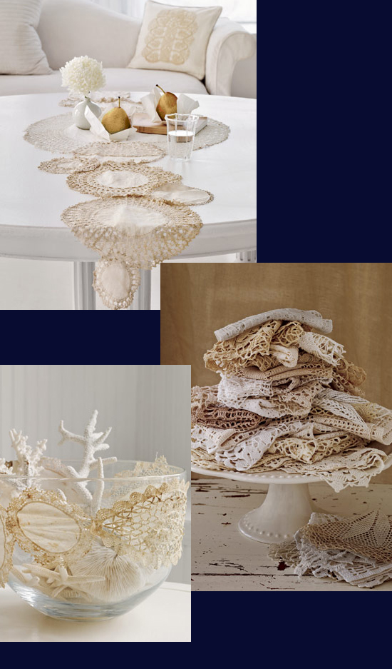 image of Lace centerpieces