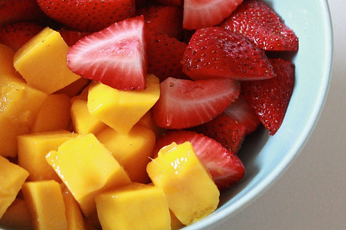 Strawberries and Mango