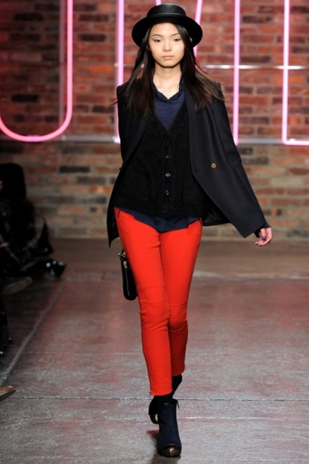 image of DKNY red pant fall 2011