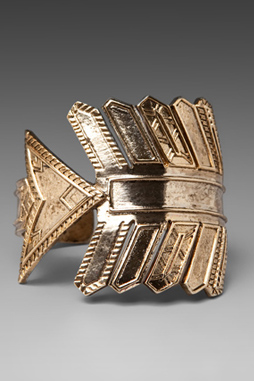 image of House of Harlow antiqued arrow cuff