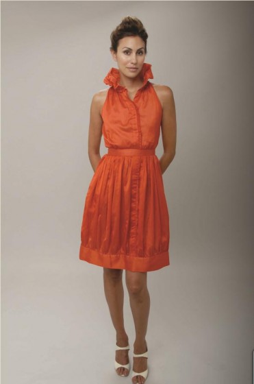 Image of Debut the Christopher Collins Spring Collection 2010 orange dress