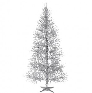 image of fake silver tree