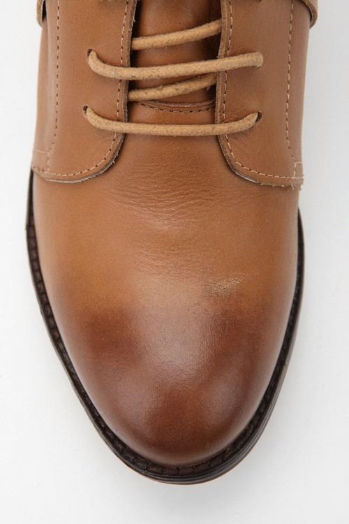image of ecote leather booties toe