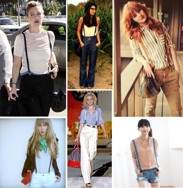 image of womens suspender fashion trend