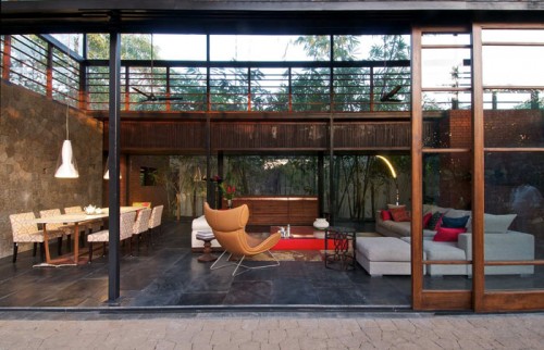 image of house with sliding doors