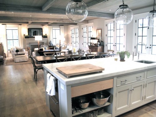 image of kitchen with french doors